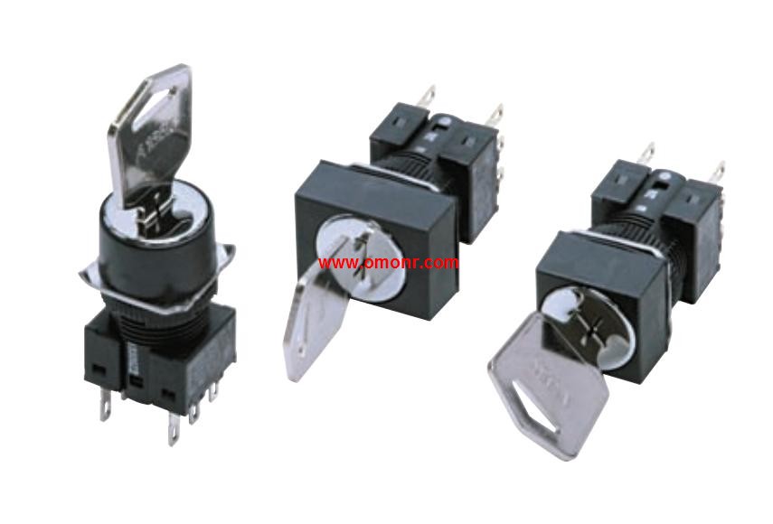 OMRON Key-type Selector Switch A165K-J2AL-1