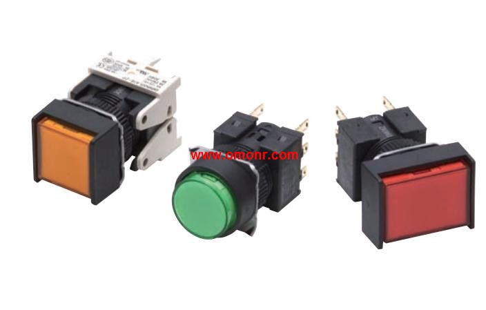 OMRON Pushbutton Switch A165L-TPYM-12D-1