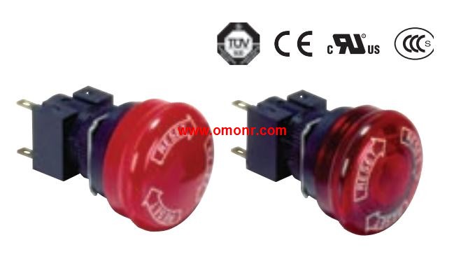 OMRON Emergency Stop Switch (16-dia.) A165E-LM-24D-01