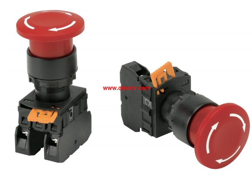 OMRON Emergency stop button switch A22RE-M-02-C