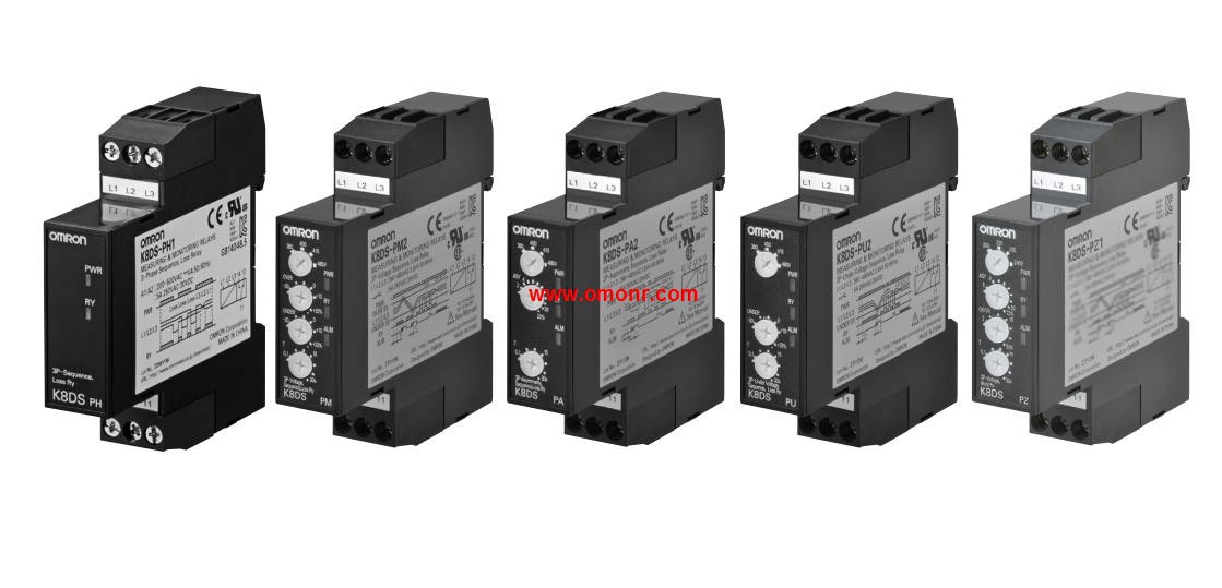 OMRON Three-phase Voltage, Asymmetry, and Phase-sequence Phase-loss Relay K8DS-PZ Series